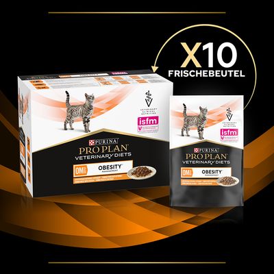 PURINA PRO PLAN Veterinary Diets Feline OM ST/OX - Obesity Management Huhn