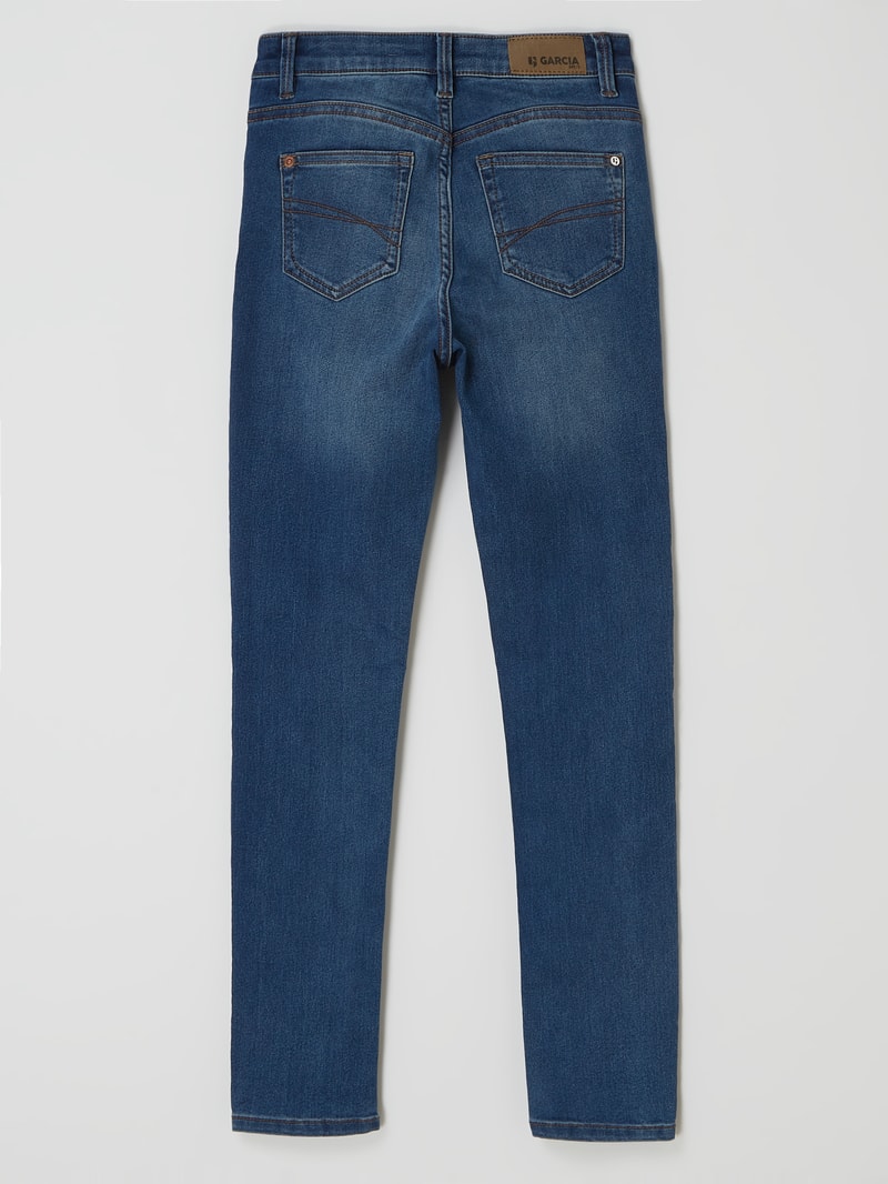 Super Slim Fit Jeans mit Stretch-Anteil Modell 'Rianna' in jeans