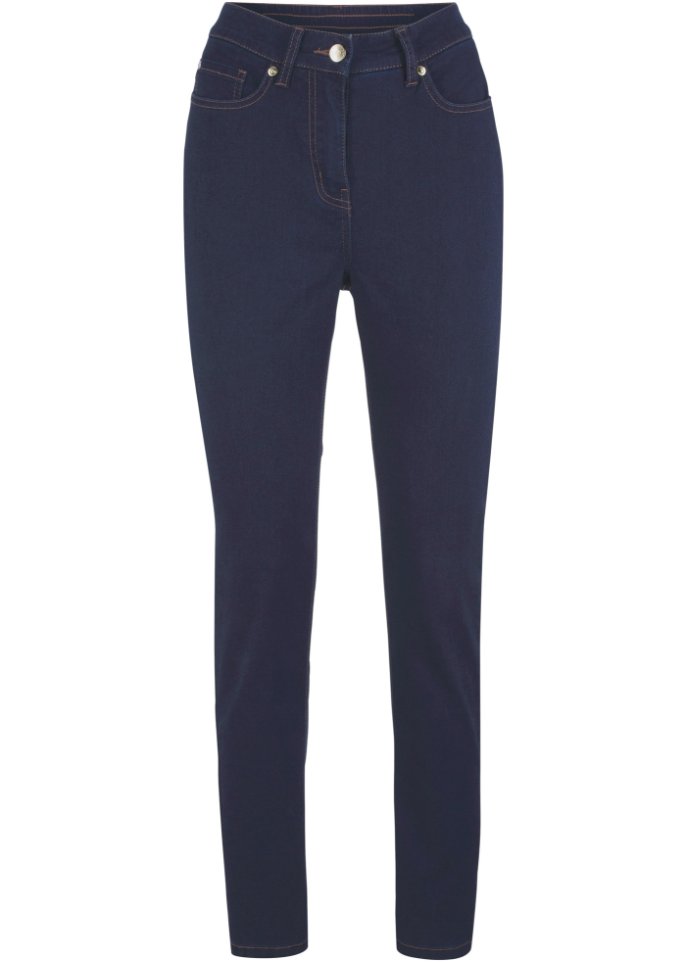 Twill-Hose mit Stretch und Bequembund, Slim Fit