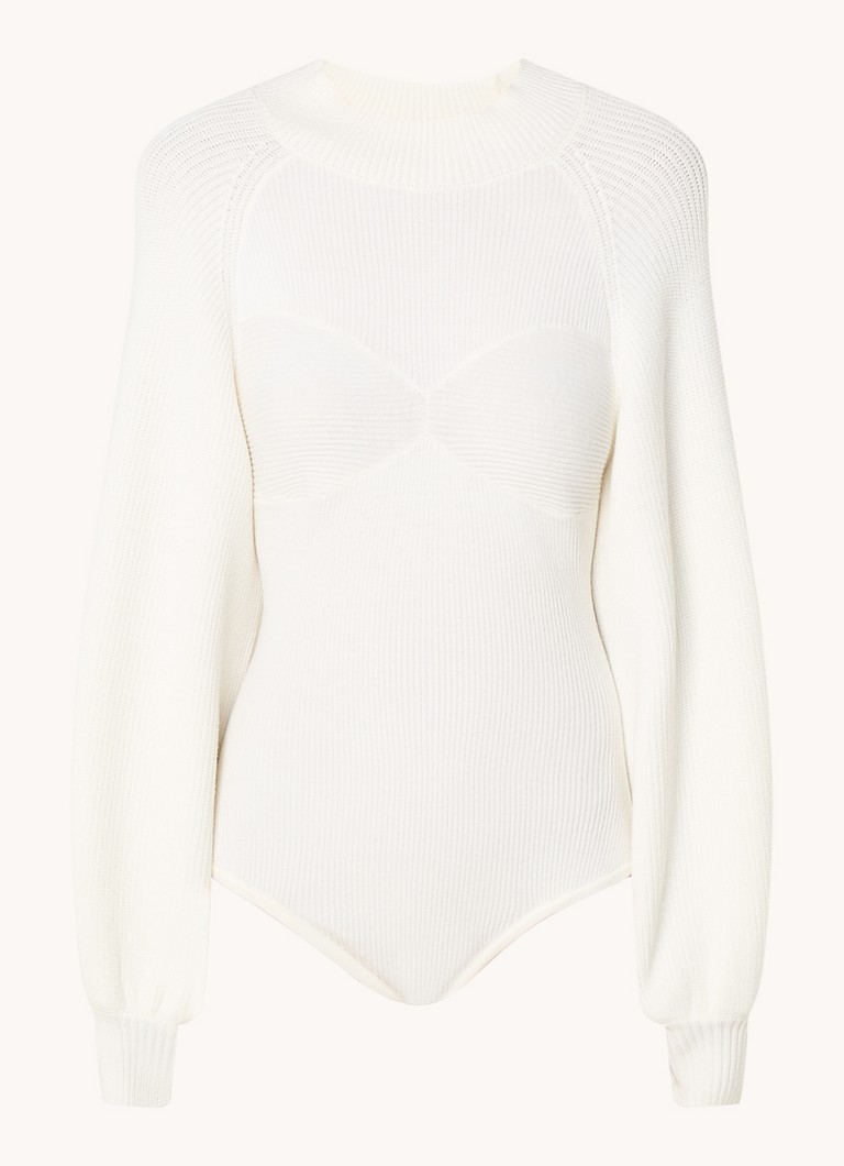Body a maglia fine Farm Rio con maniche a sbuffo