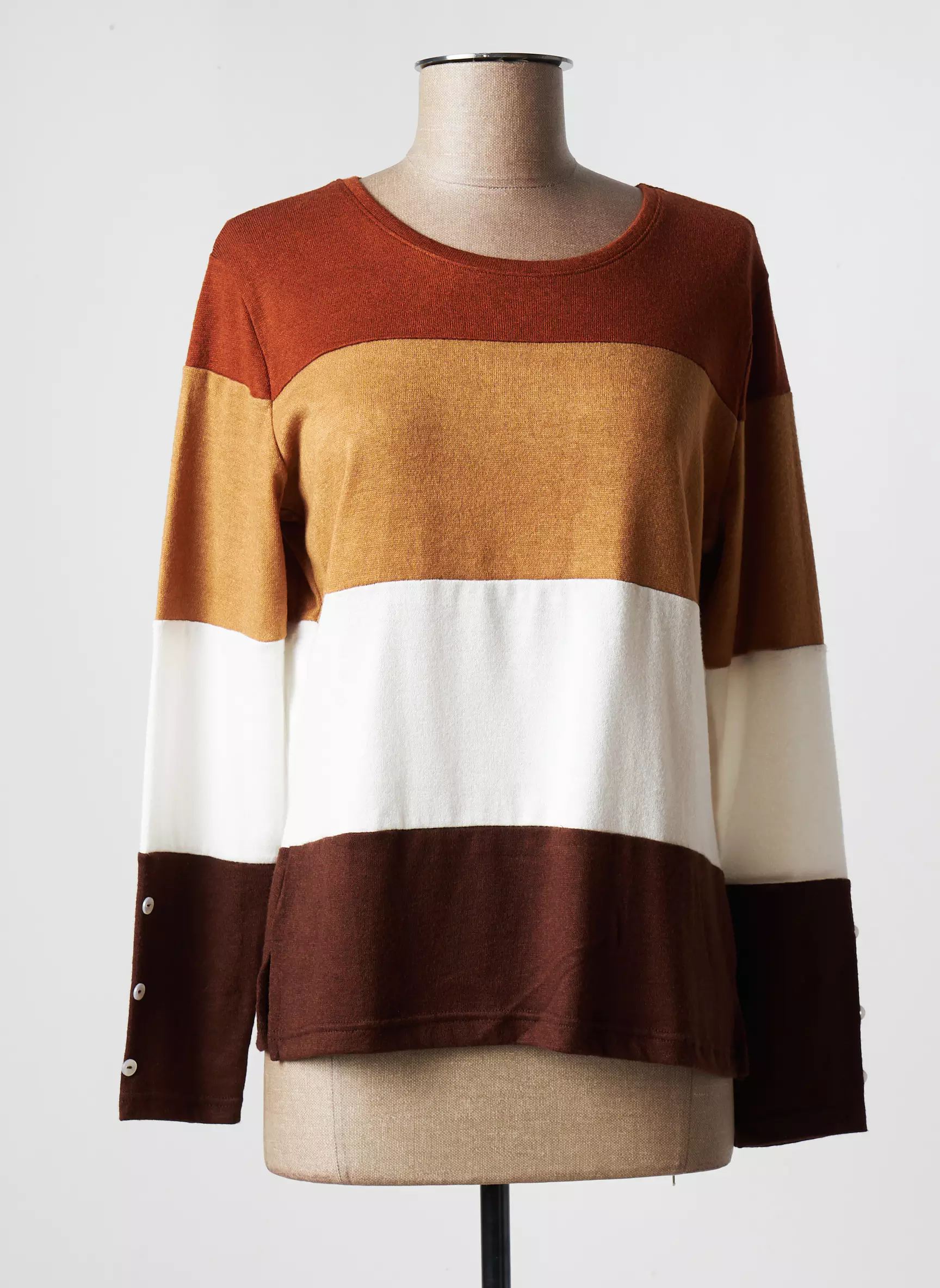 Meri Esca Pulls Femme couleur marron