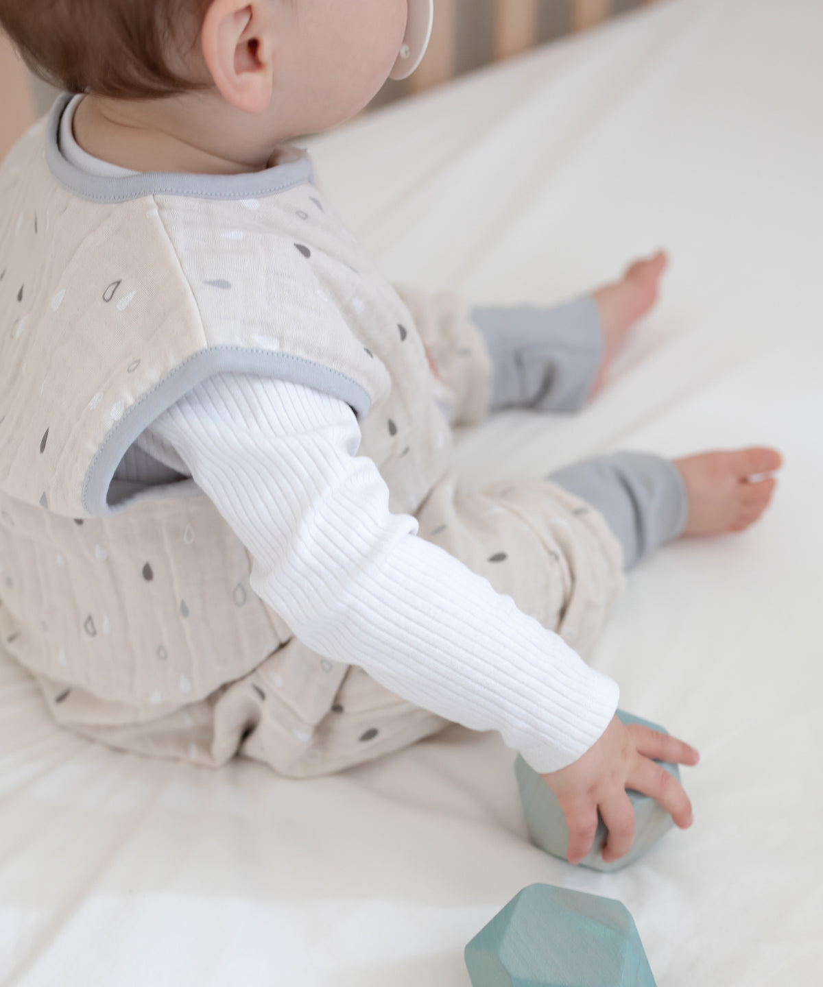 Musselin Sommerschlafsack mit Beinen
