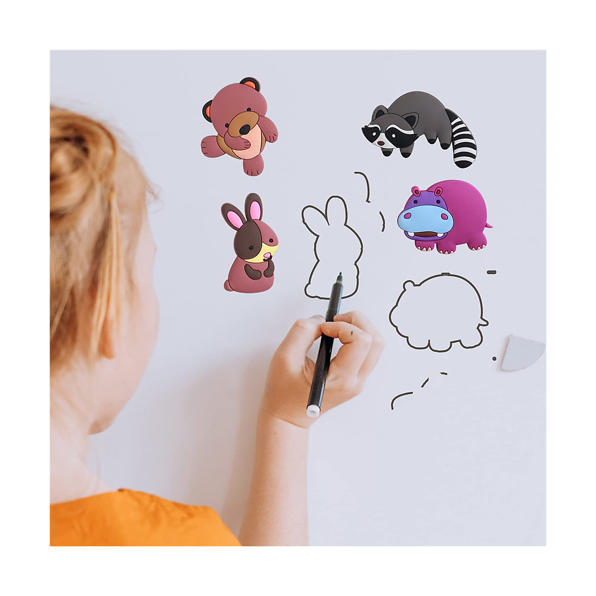 frler Kühlschrankmagnete Tier Bunt Set,10 Stück Mitgebsel für Kinder