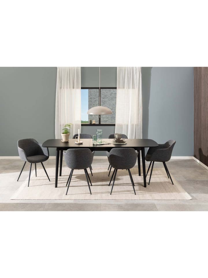 ebuy24 Esstisch Montreux Schwarz 219 x 90 cm günstig kaufen onesize