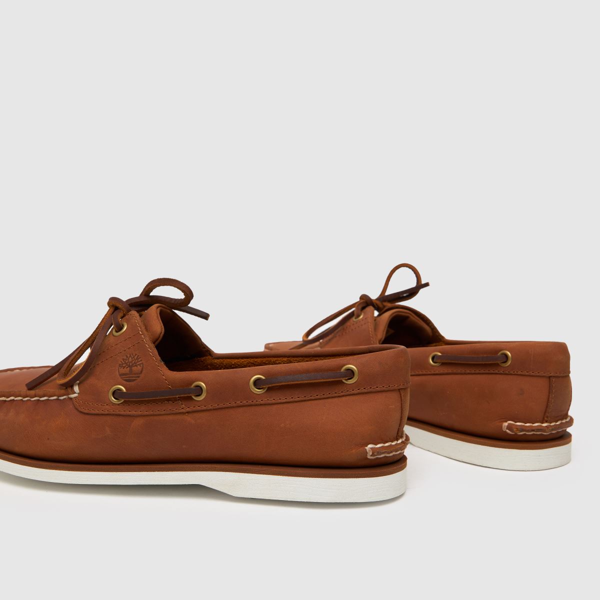 Timberland – Klassiska båtskor med två öglor i brunt
