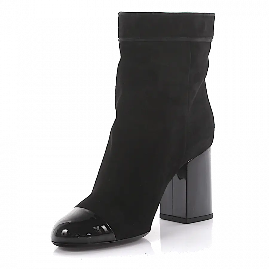 Lanvin - Stiefeletten SHFIB1 Veloursleder - schwarz