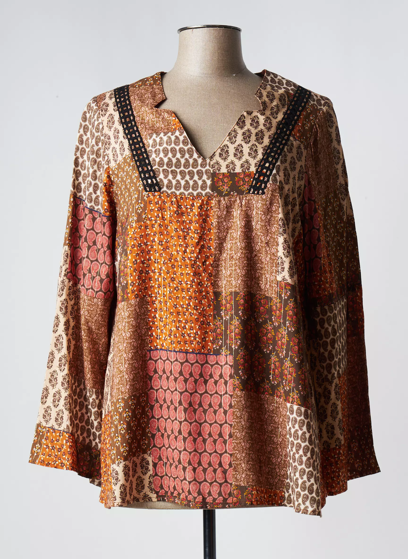 Meri Esca Blouses Femme couleur marron