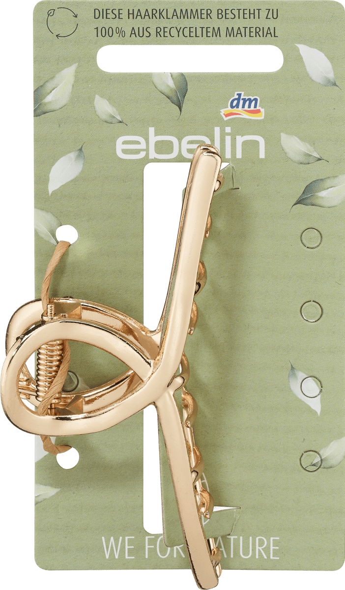Haarklammer Gold-Optik aus recyceltem Metall, 1 St