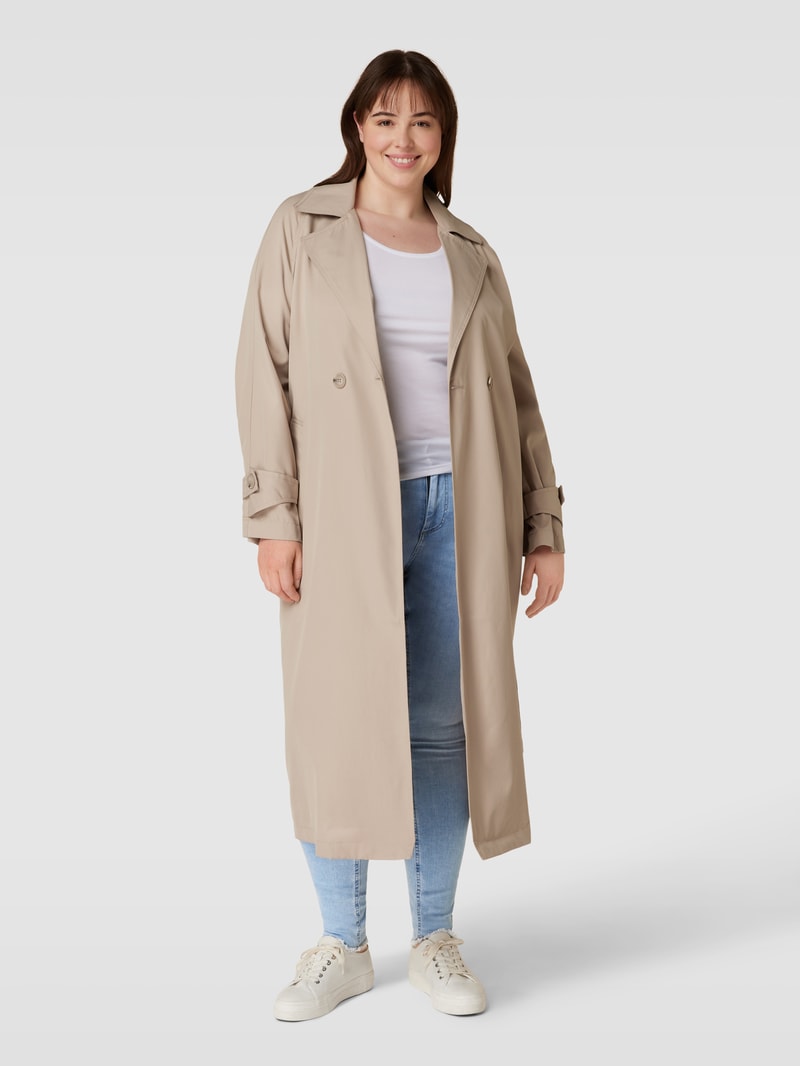 PLUS SIZE Jeans mit Label-Details Modell 'CARWILLY' in hellblau
