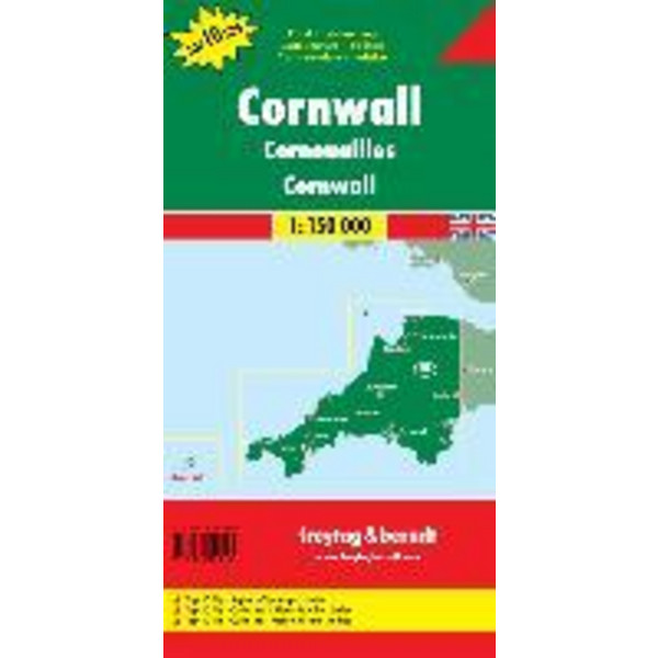 Cornwall 1 : 150 000. Autokarte - Straßenkarte