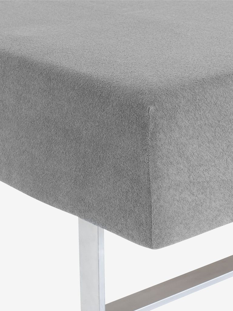 TINDRA prześcieradło frotte podstawowe TINDRA 90x200x30cm szare