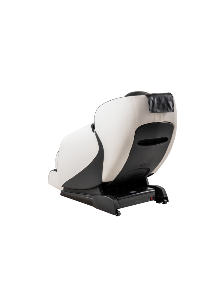 Happy Home Happy Home Elektrischer Massagesessel mit Kopfstütze, Armabdeckung & Airbag, Schwarz / Weiß