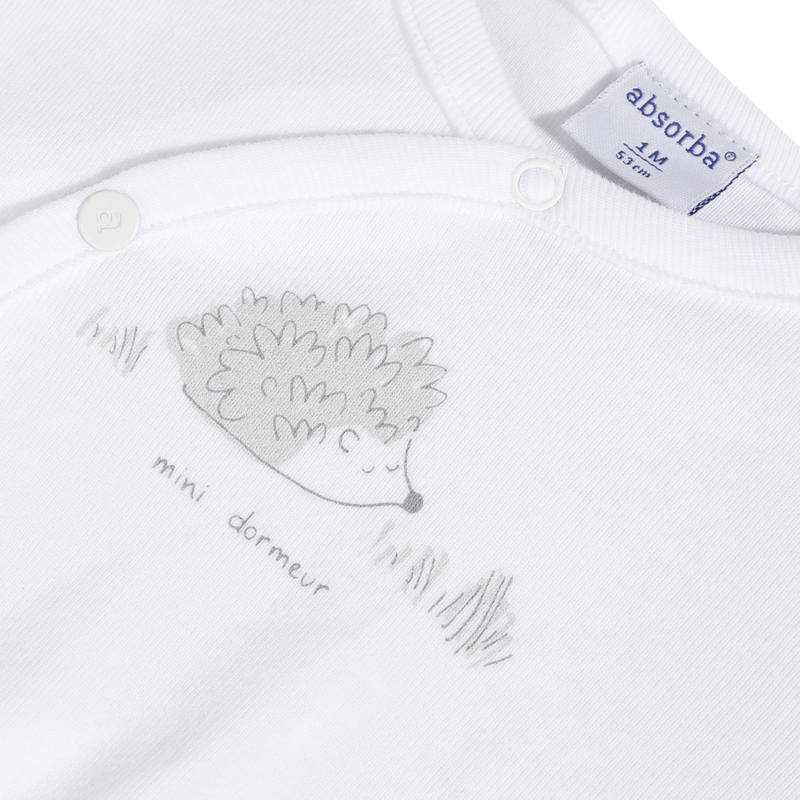 Dors-bien bébé blanc en coton mixte Absorba