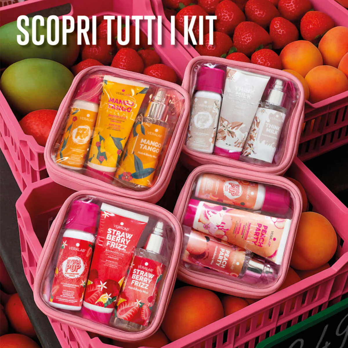 Peach Party Body Kit – Reise-Set – Gesichts- und Körperpflegeboxen