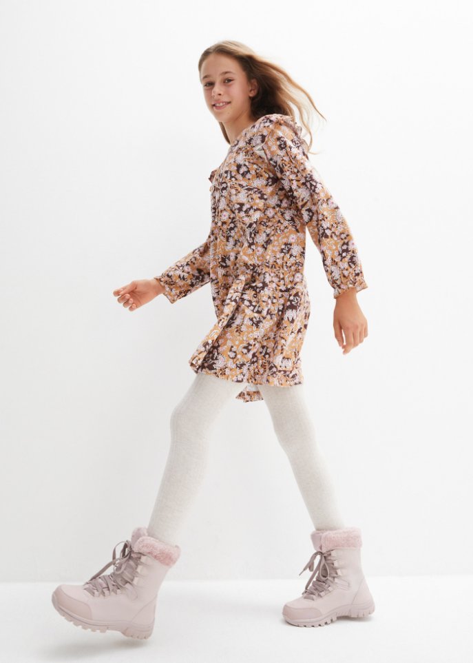 Mädchen Jerseykleid mit Volants