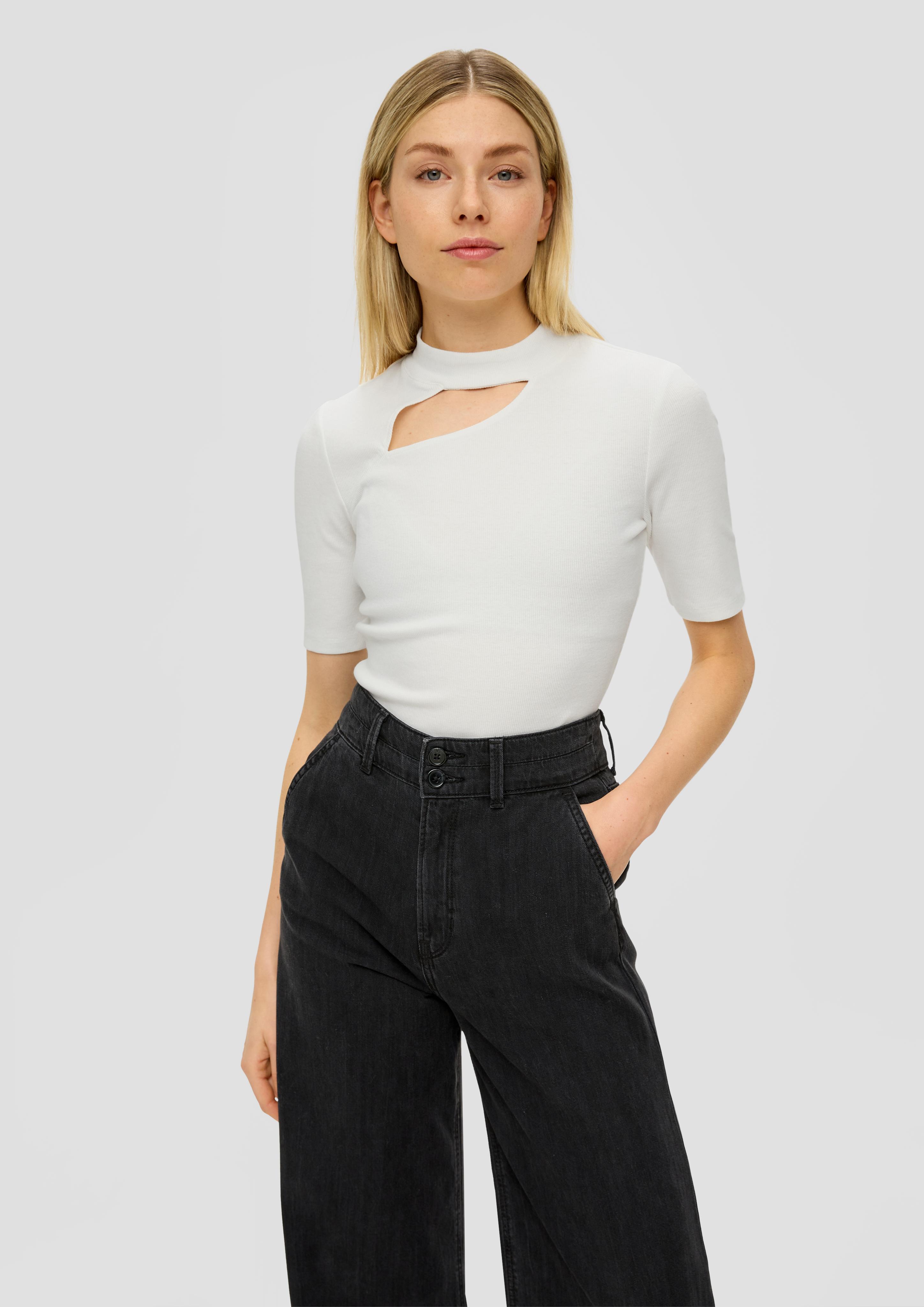 Rippshirt mit Cut-out-Detail  2152049-0210
