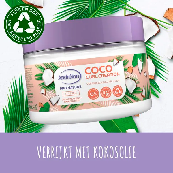 Andrélon Pro Nature Coco Curl Creation -hiusnaamio 300ml