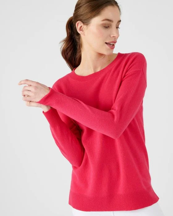 Pull col rond en pur cachemire