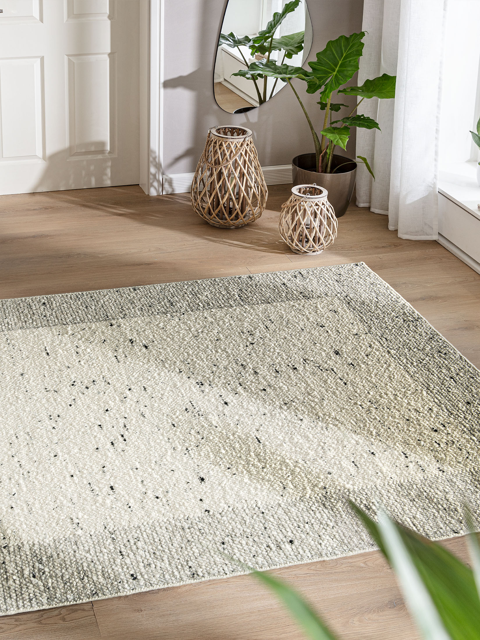 Skurup Woll-Teppich, Light Grey