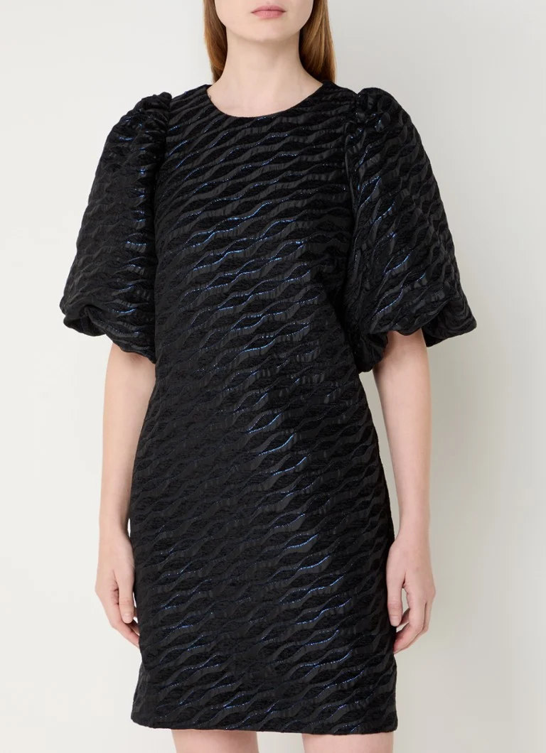 Co'Couture Zebra mini dress with jacquard design and lurex