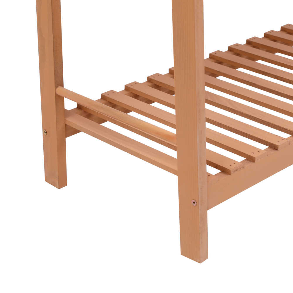 Happy Home Happy Home Pflanzenregal mit 3 Ablagen WPS03-HOL Holz