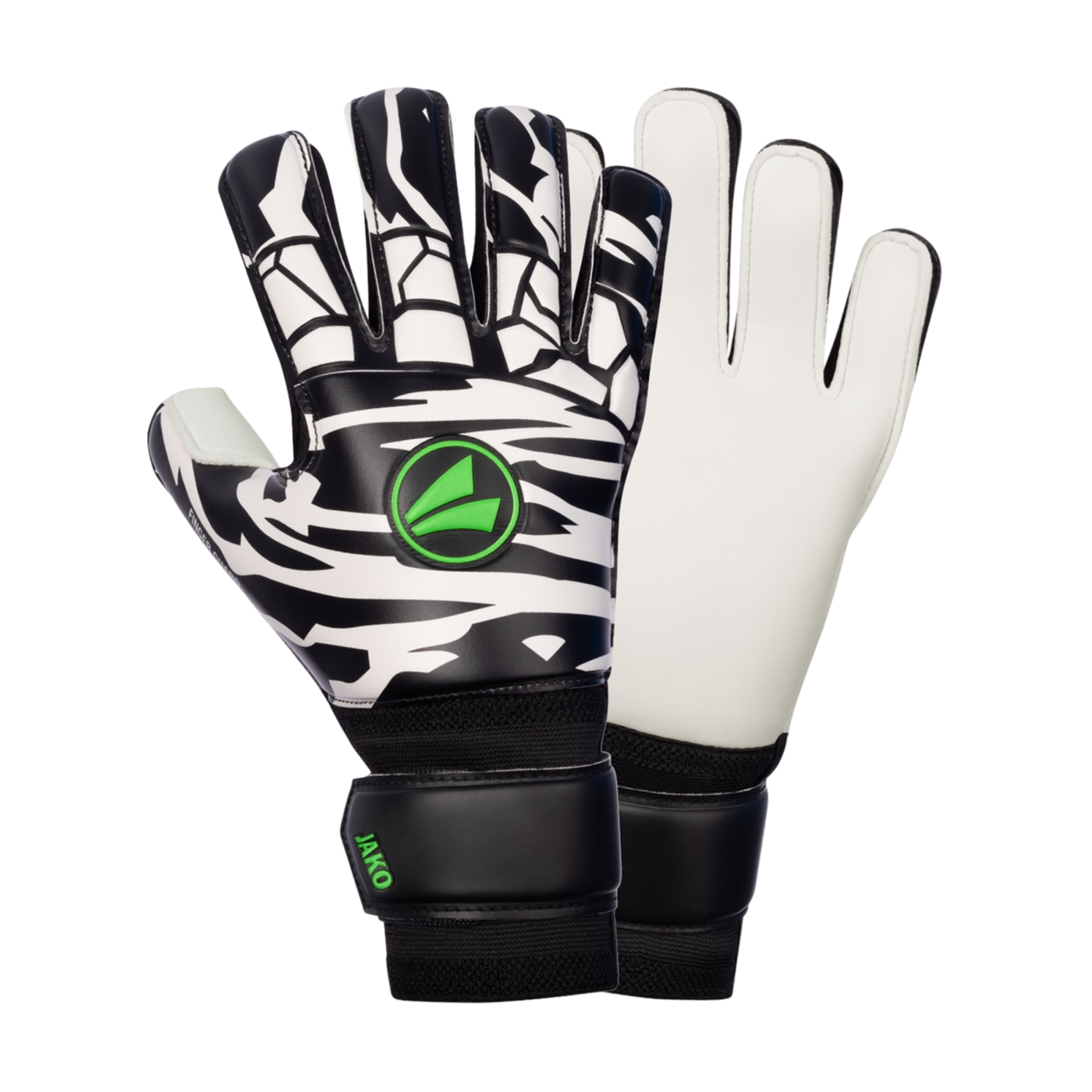 JAKO Animal Basic RC Protection Torwarthandschuhe Schwarz Weiss Grün F810
