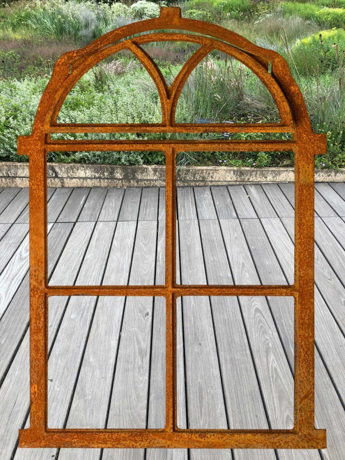 Aubaho Fenster Nostalgie Stallfenster 54x77cm Klappe Eisenfenster Rahmen rostig Antik