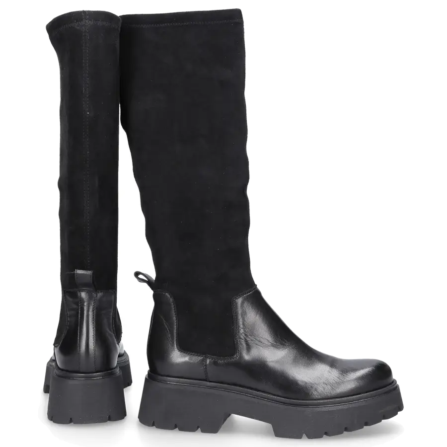 EN AVANT - Stiefel C015 Veloursleder - schwarz