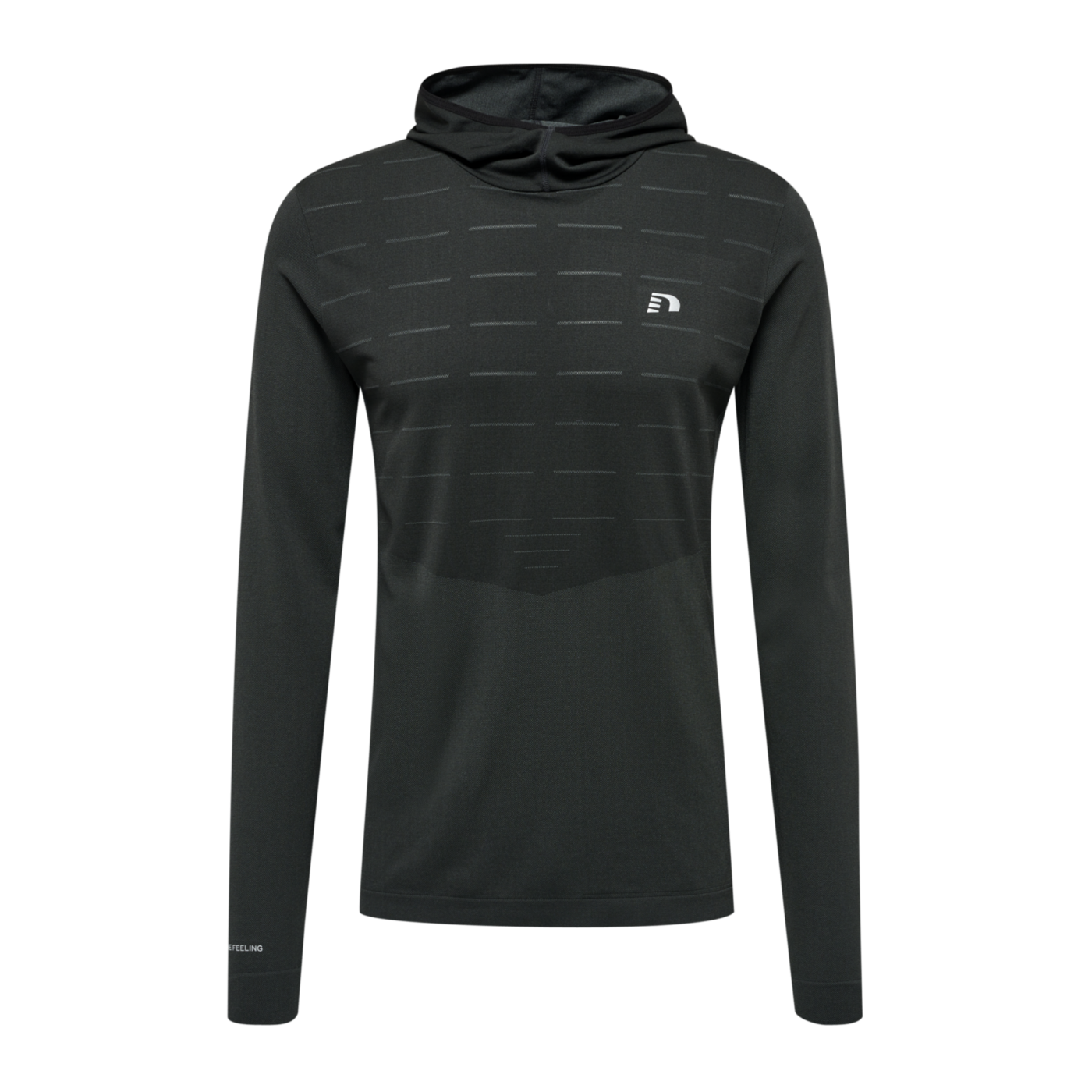 Newline Cambridge Seamless Hoody Schwarz F2001