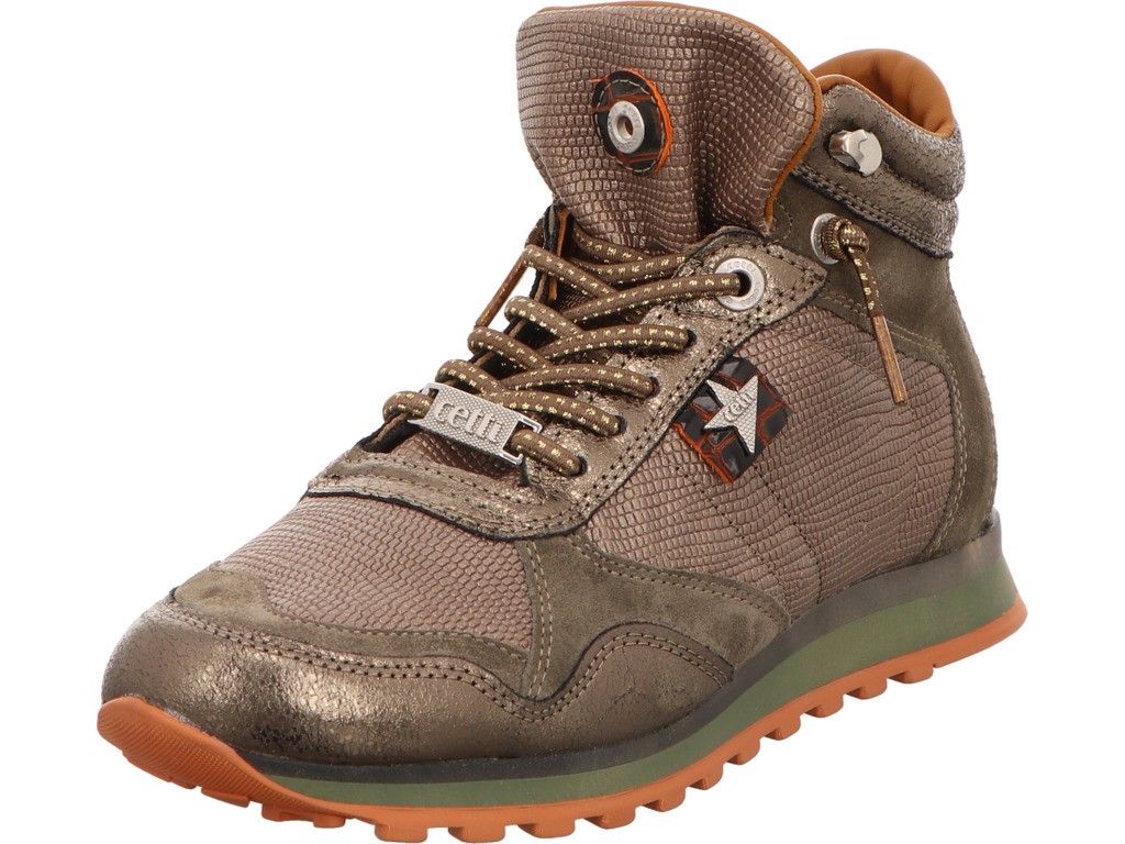 CETTI Stiefeletten taupe Schnürboot Stiefel Damen Taupe Neu