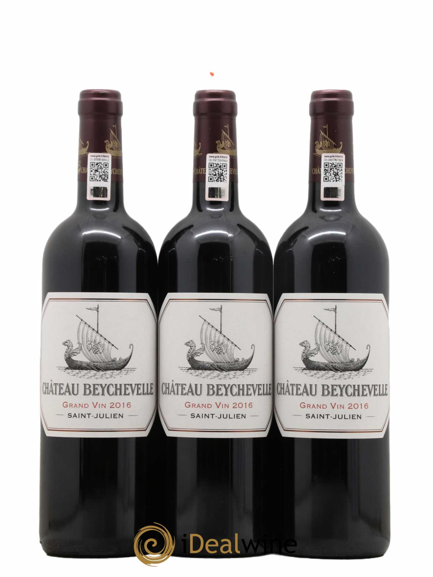Château Beychevelle 4ème Grand Cru Classé  2016 - Lot de 6 Bouteilles