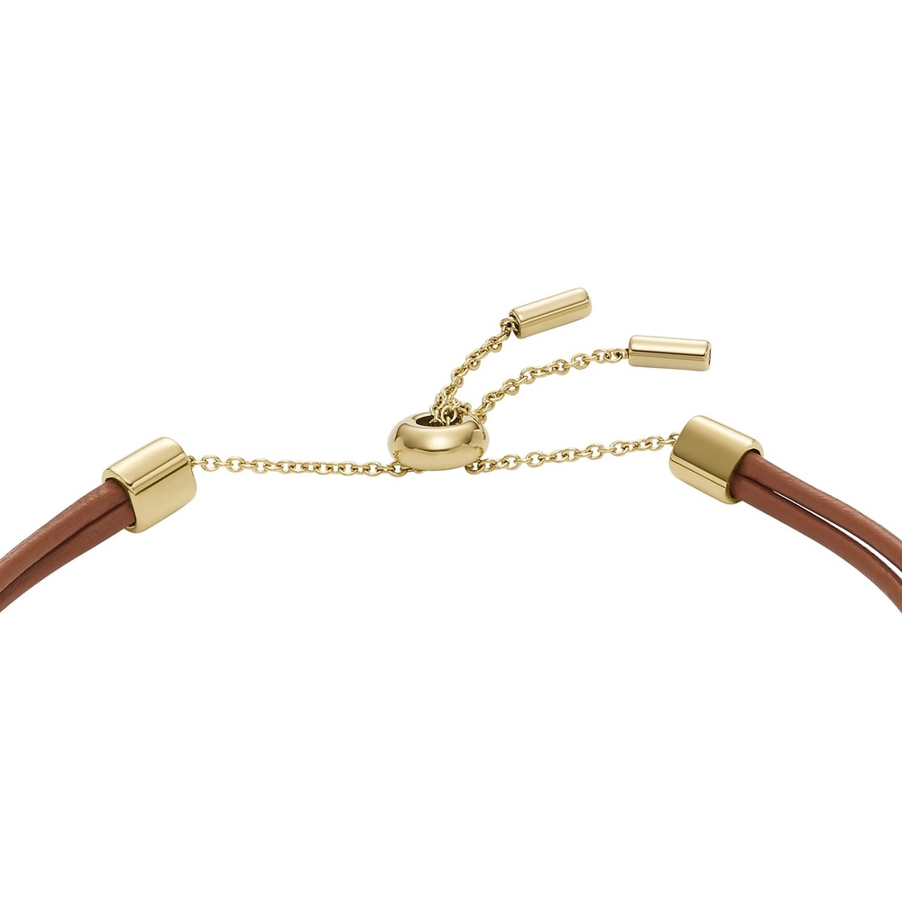 Fossil Bracelet Acier inoxydable, Cuir Bracelet