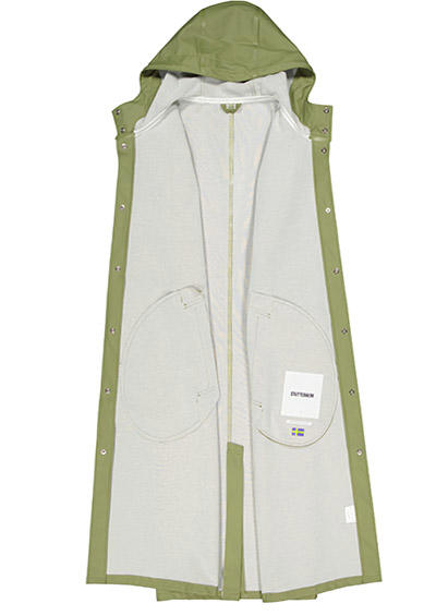 STUTTERHEIM, Regenmantel, PVC wasserdicht, grün