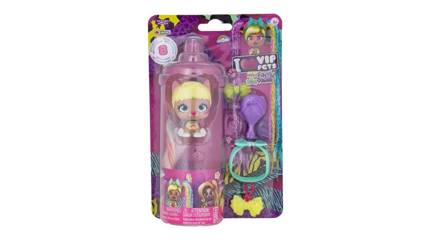 VIP Pets Mini Fans Bow Power, 1 Stück, sortiert