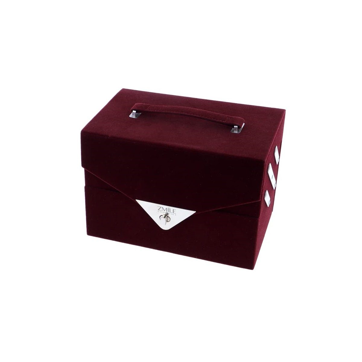 ZMILE COSMETICS Schmink-Koffer Schminkkoffer Beauty Case Velvety Dark Berry Set Vegan 74 teilig
