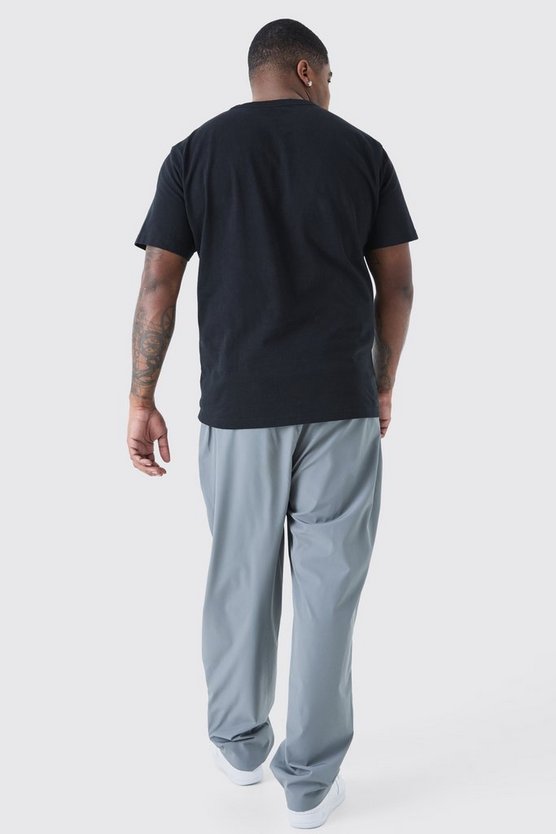 Plus Utility-Cargohose mit elastischem Bund
