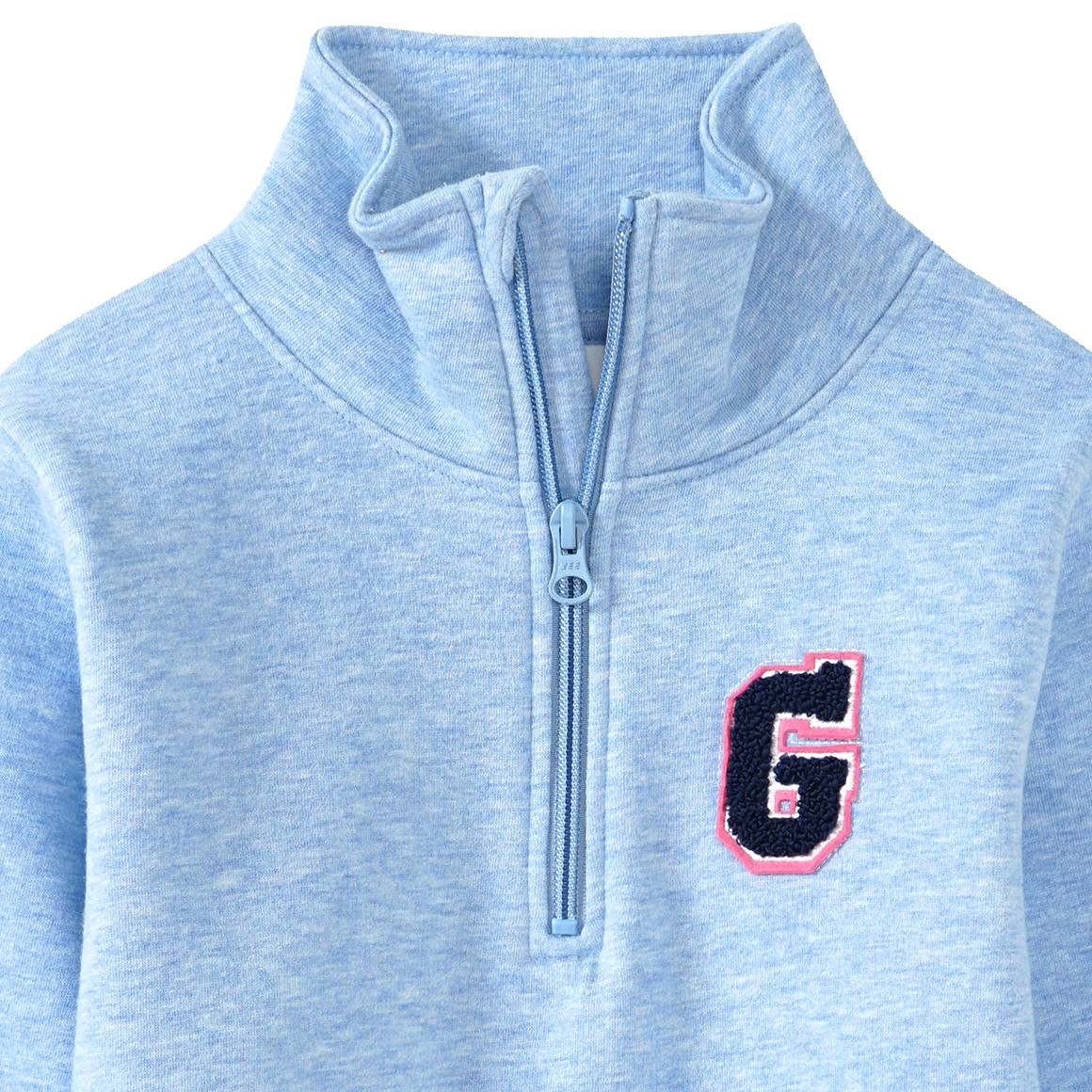 Mädchen Sweatshirt mit Stehkragen