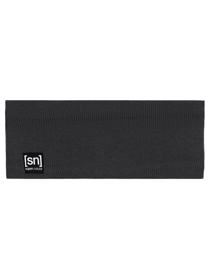 super.natural Merino Stirnband RIFFLER HEADBAND in schwarz günstig kaufen onesize