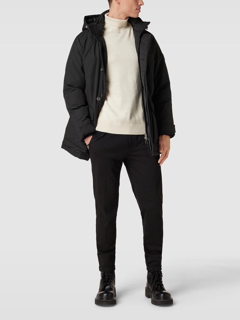 Daunenjacke mit Brusttaschen Modell 'ROCKIE' in schwarz