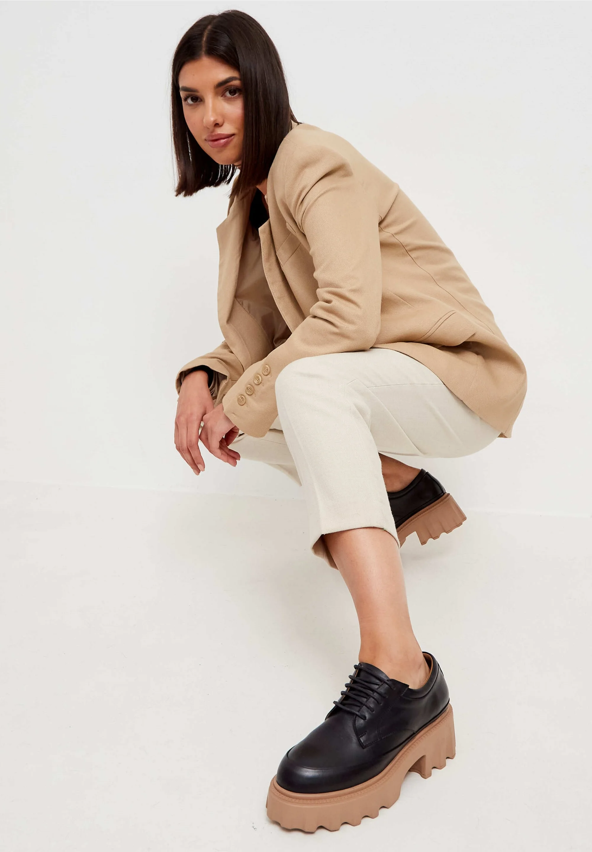 Mocasines con plataforma gruesa Cesare Gaspari - Cordones