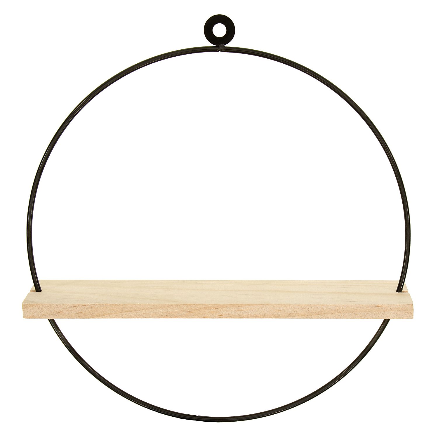 Drahtring mit Holzbrett, 25 cm Ø x 0,5 cm