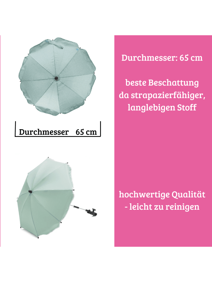 fillikid Sonnenschirm Standard UV-Schutz 50  ​Exklusiv in Salbei günstig kaufen onesize