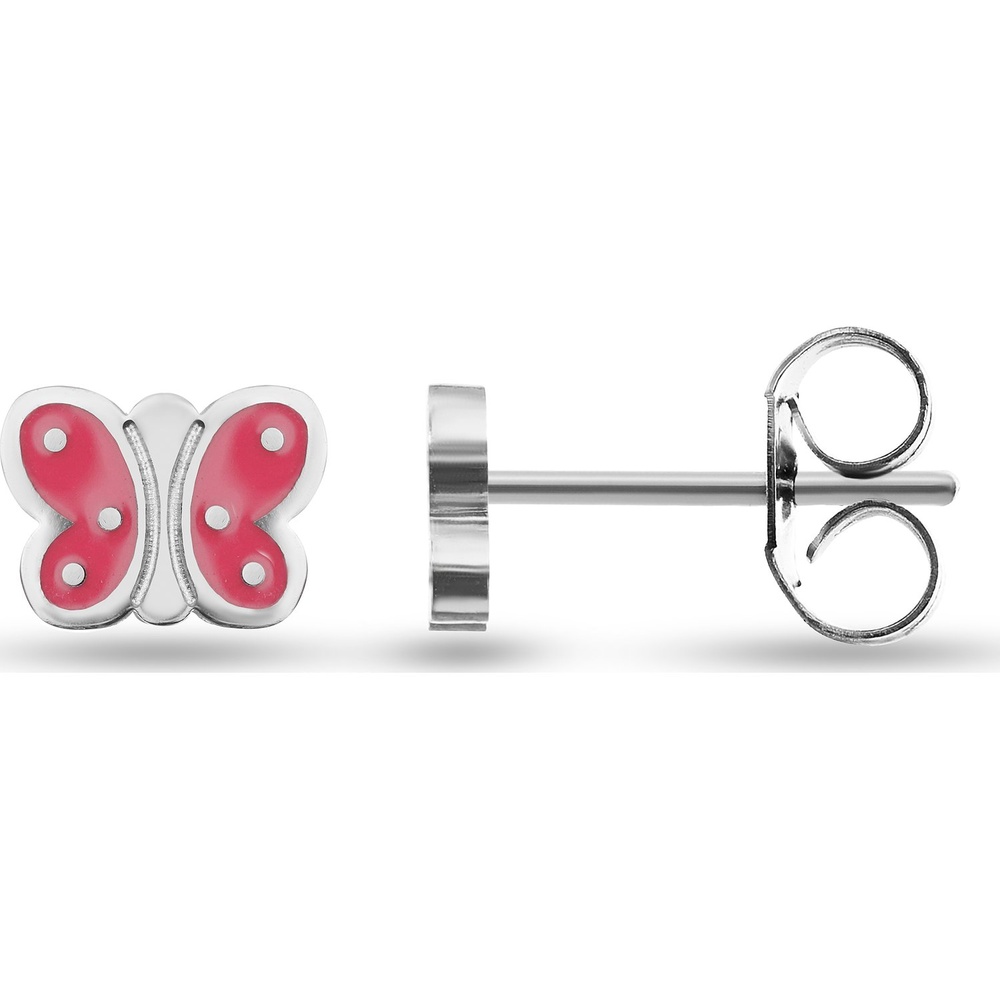 FAVS Boucles d'oreilles à fermoir à poussette Acier inoxydable Boucles d'oreilles