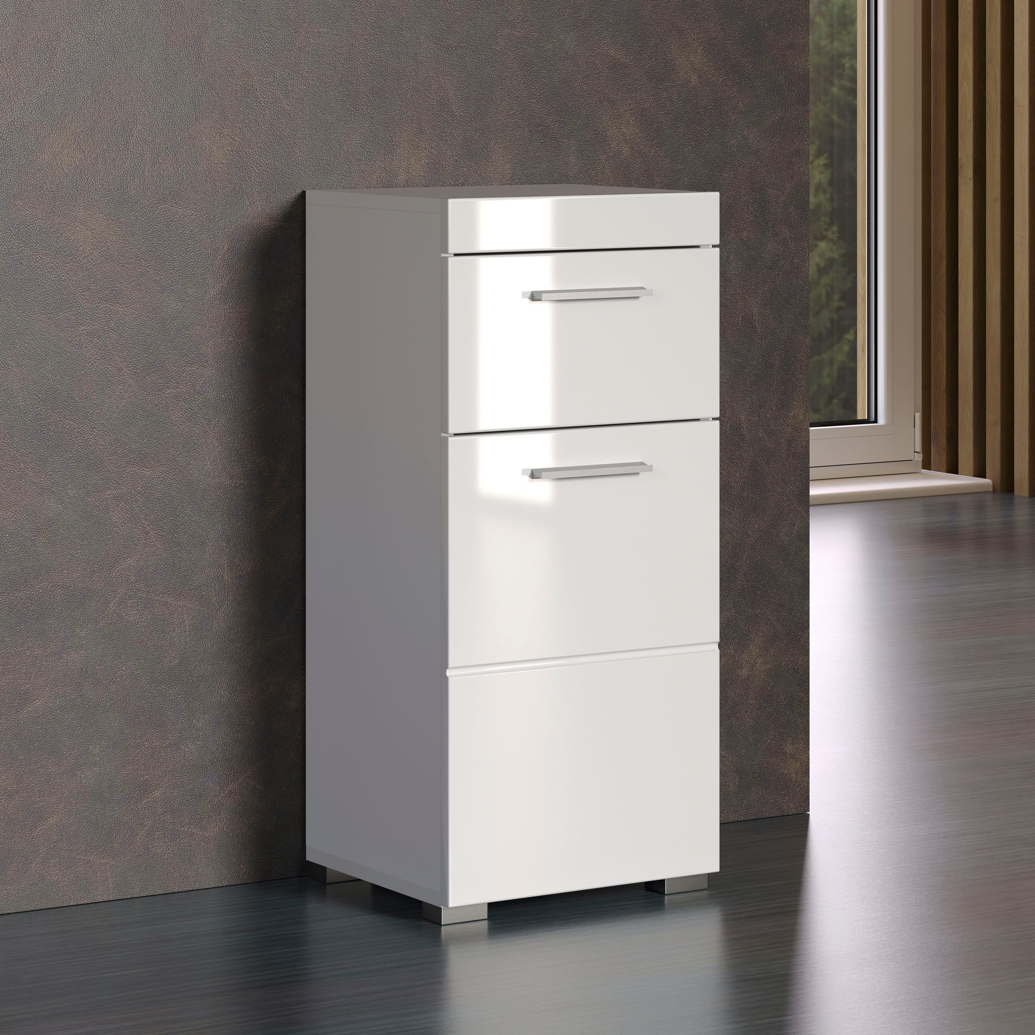 INOSIGN Unterschrank Avena Breite 37 cm, Badezimmerschrank mit 1 Schubkasten und 1 Tür