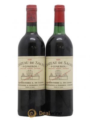 Château de Sales  1981 - Lot de 2 Bouteilles