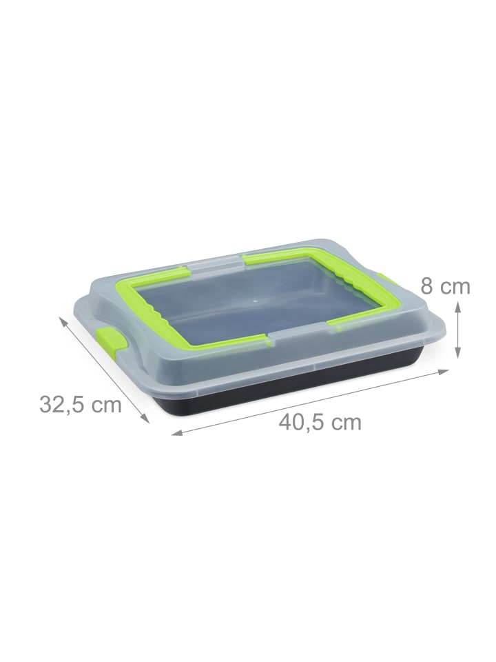 relaxdays Backblech in Grün/ Schwarz - (B)40,5 x (T)32,5 cm günstig kaufen onesize
