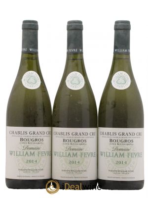 Chablis Grand Cru Bougros Côte Bouguerots William Fèvre (Domaine)  2014 - Lot de 3 Bouteilles