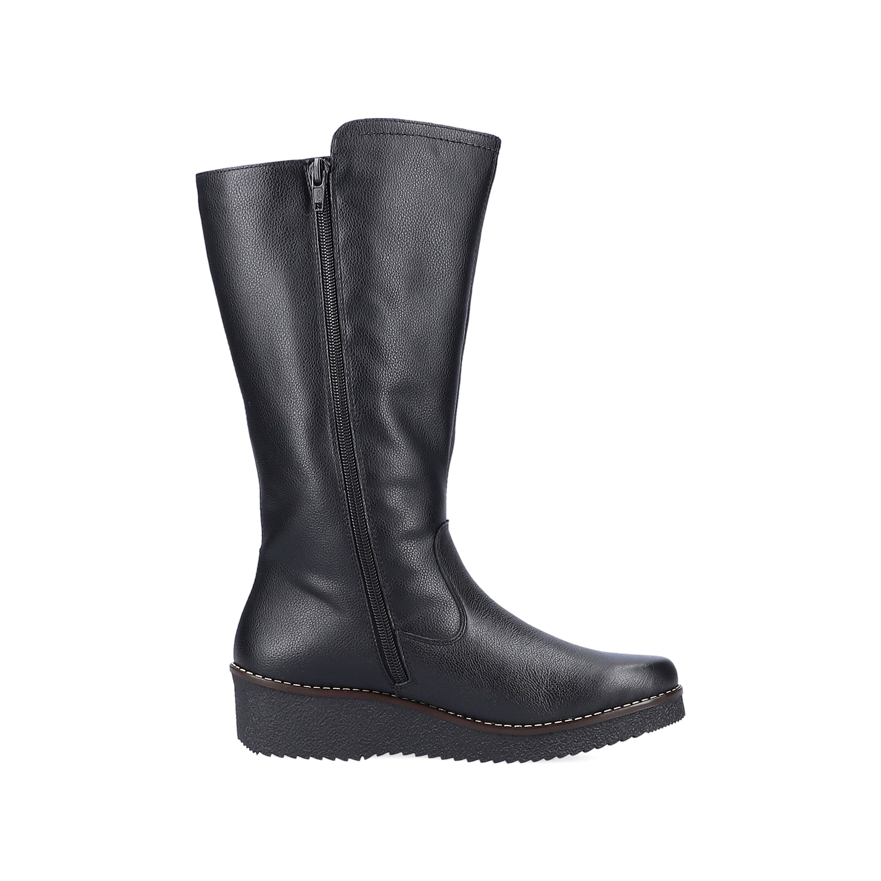 Rieker Damen Hochschaftstiefel mitternachtsschwarz