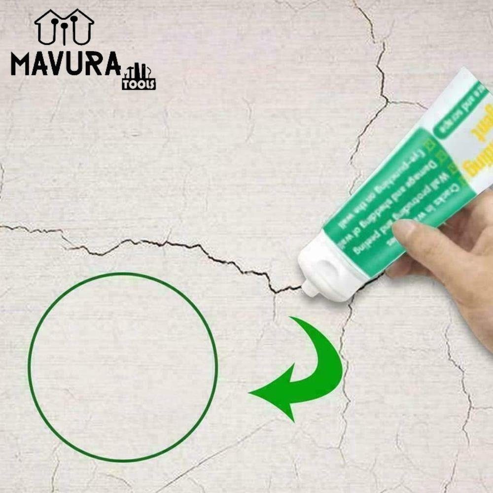 MAVURA Reparaturmasse WANDFIX Wandreparatur Masse Wandfüller Paste Wand Decke Füller, (Spachtel), l Fertigspachtel Wandspachtel Reparaturspachtel weiß 100g