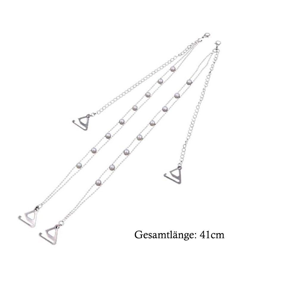 Tian Dee BH-Träger BH Träger Perlen BH Unsichtbar Schulter Gurt BH Träger Anti Skid